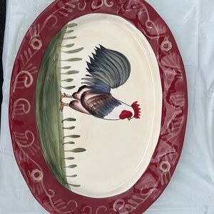 Rooster Serving Platter